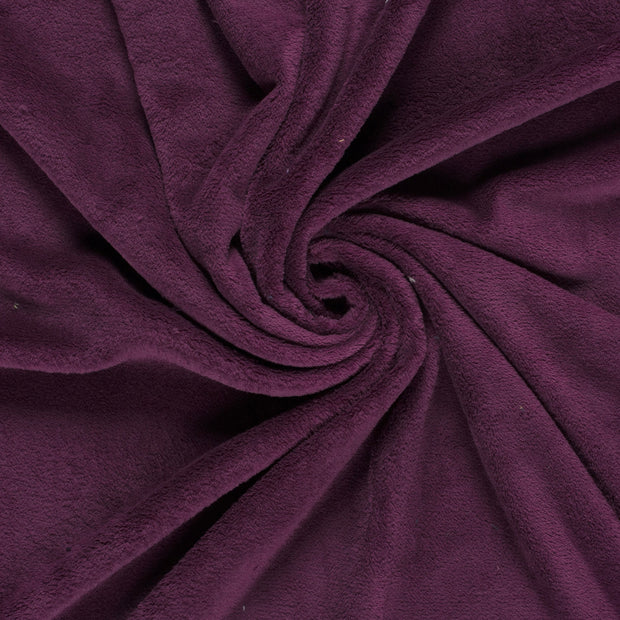 Polaire Doudou tissu Bordeaux 
