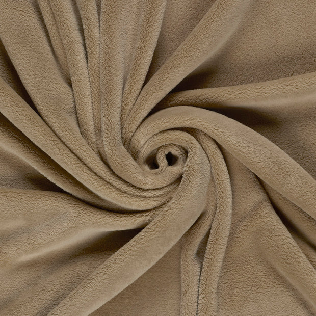 Polaire Doudou tissu Beige 