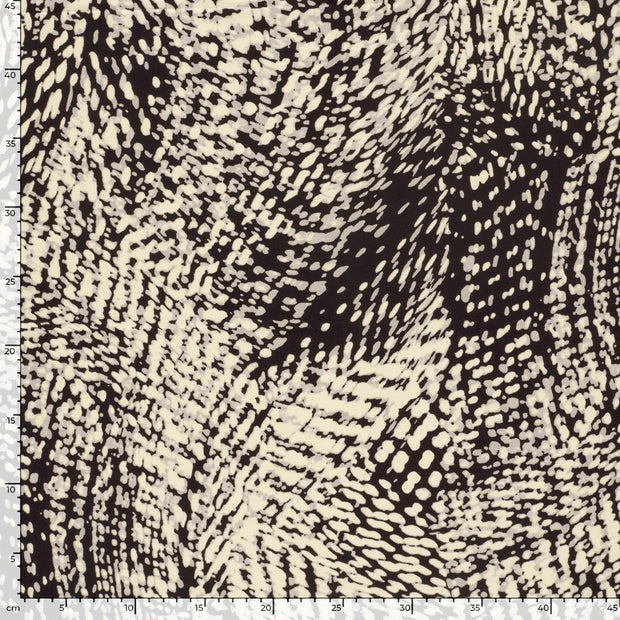 Viscose Vortex Jerséis tela Abstracto Negro