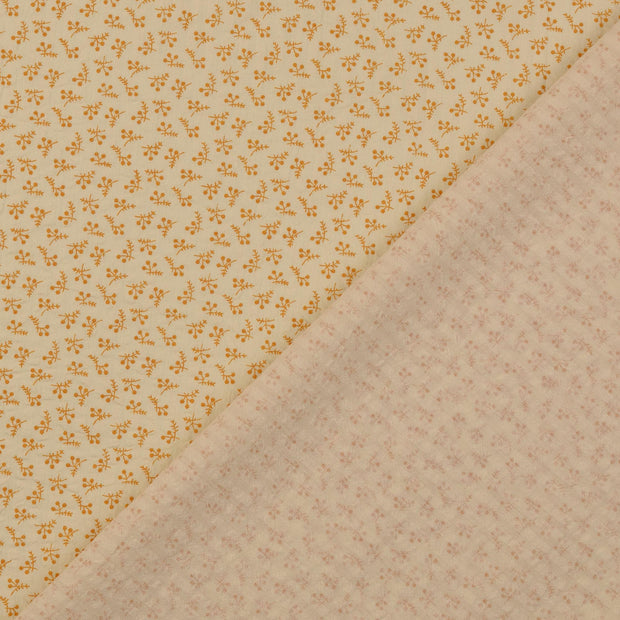 Seersucker fabric Flowers 