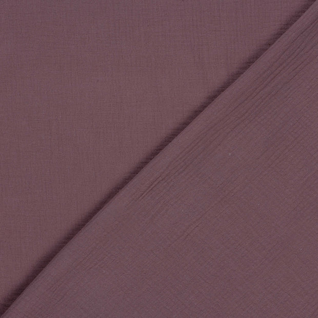 Double gaze tissu Unicolore 