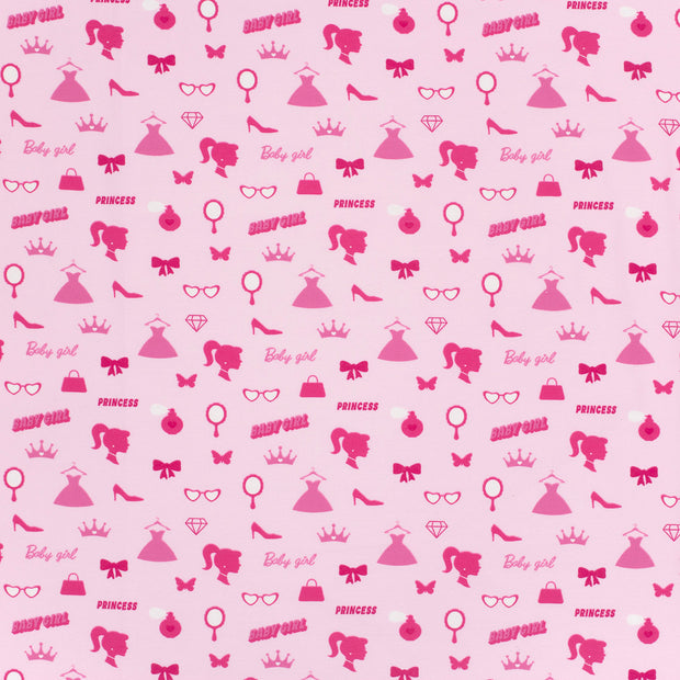 Cotton Jersey fabric Light Pink soft 