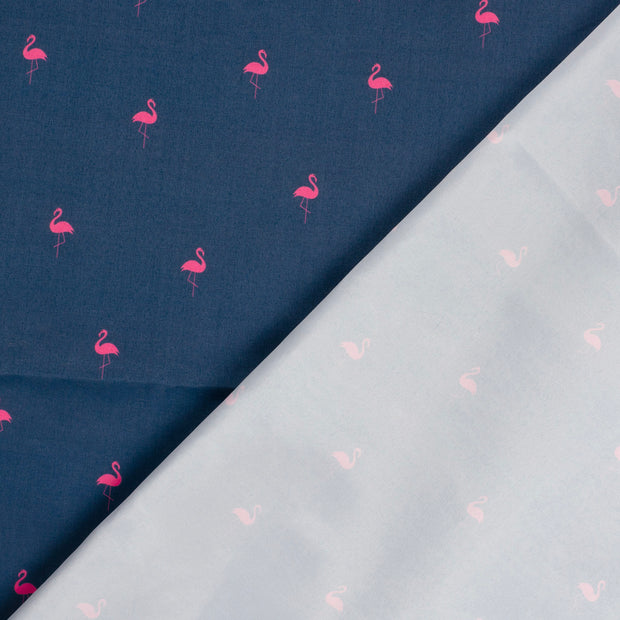 Zwembroek quick dry recycled stof Flamingo's digitaal bedrukt 
