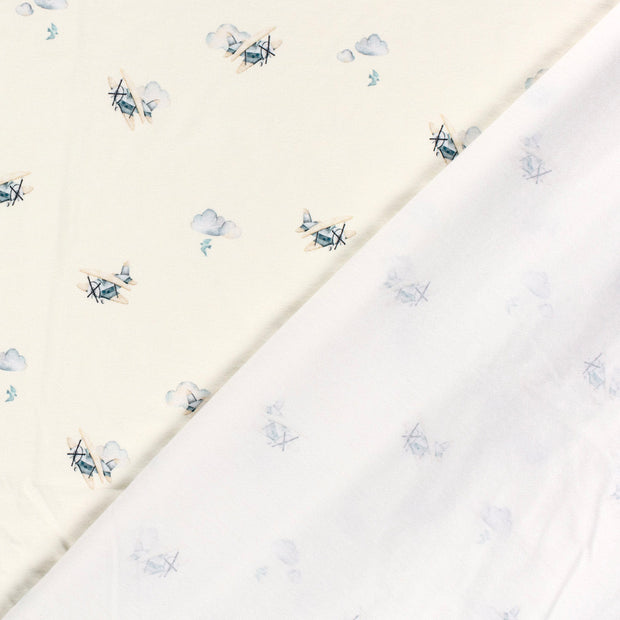 Cotton Jersey GOTS organic fabric digital printed 