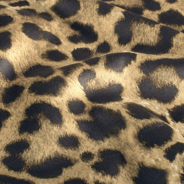 Suede Wildleer stof Luipaarden Camel