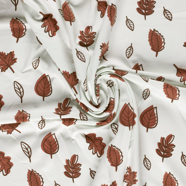French Terry fabric Off White printed 