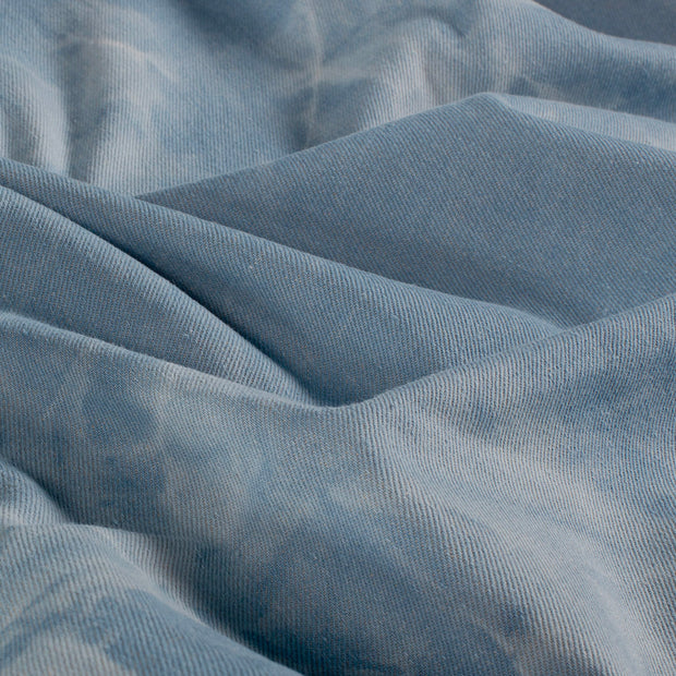 Jeans tissu Abstrait Bleu clair