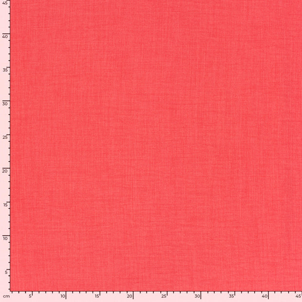 Aspecto lino tela Unicolor Rojo oscuro