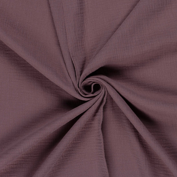 Double gaze tissu Mauve 