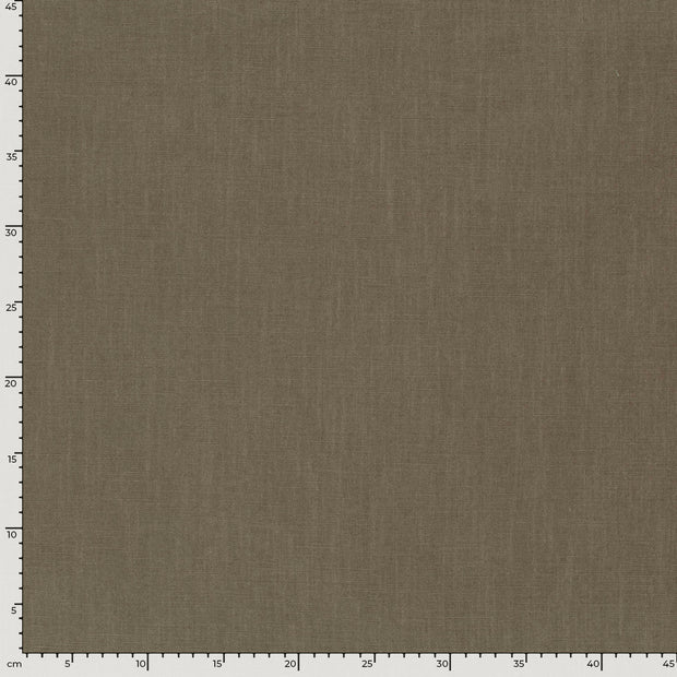 Lino tela Unicolor Gris pardo