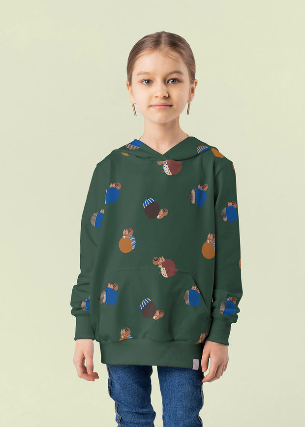 French Terry tissu Vert foncé 