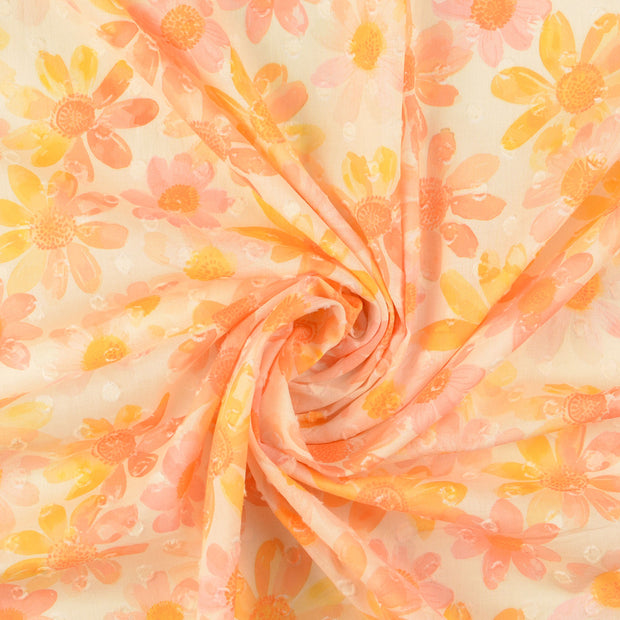 Voile fabric Abricot 