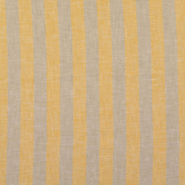 Linen fabric Stripes Yellow