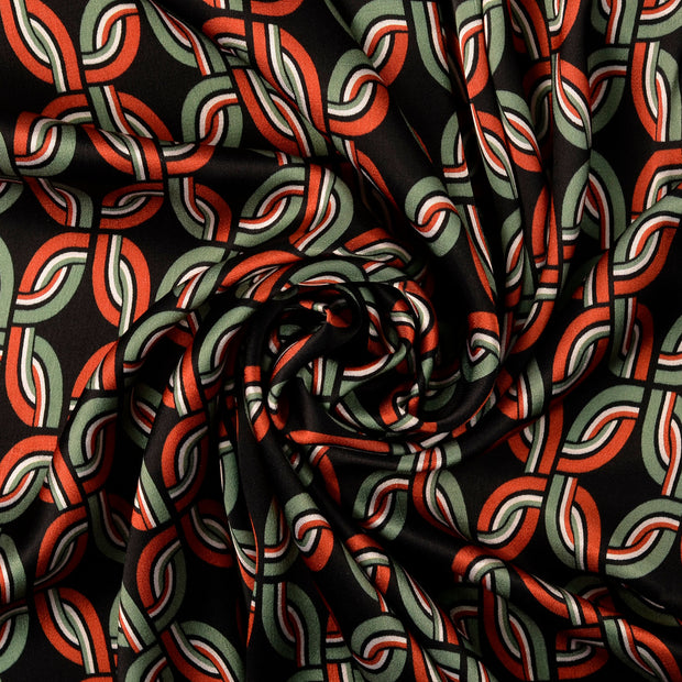 Viscose Satin fabric Multicolor 