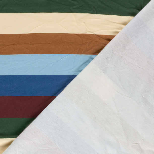 French Terry fabric Stripes digital printed 