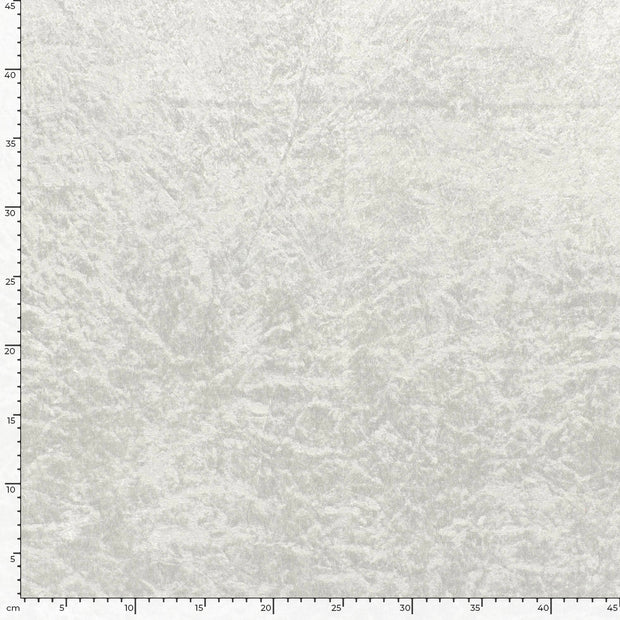 Velours fabric Unicolour Off White