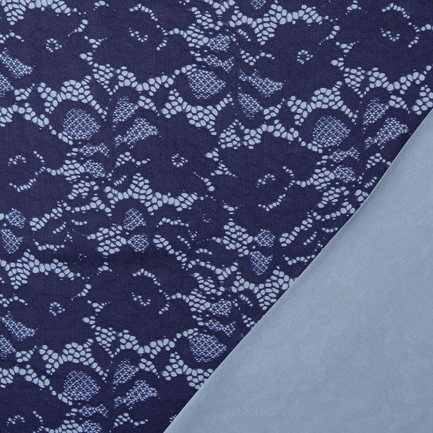 Viscose Satin fabric Cobalt digital printed 