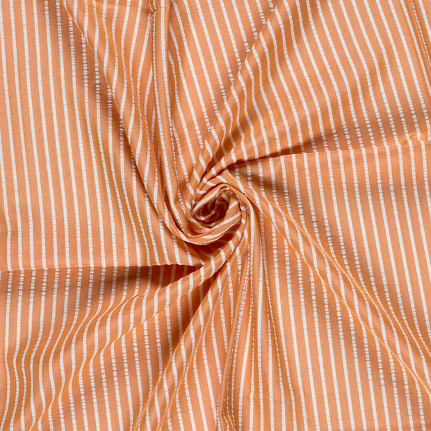 Seersucker fabrik Orange 
