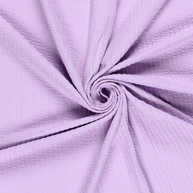 Rib Jacquard tela Lila 