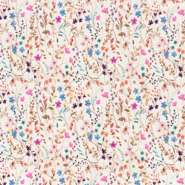 French Terry GOTS organic fabric Off White matte 