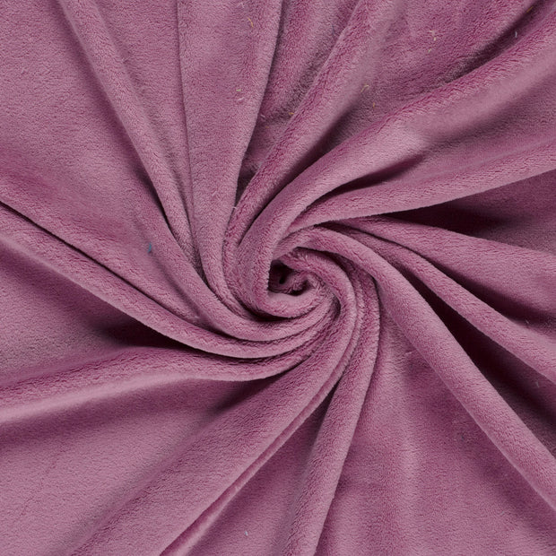 Polaire Doudou tissu Vieux rose 