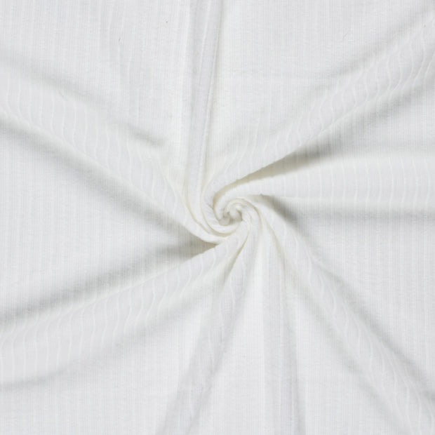 Poly Viscose Jerséis tela Blanco roto 