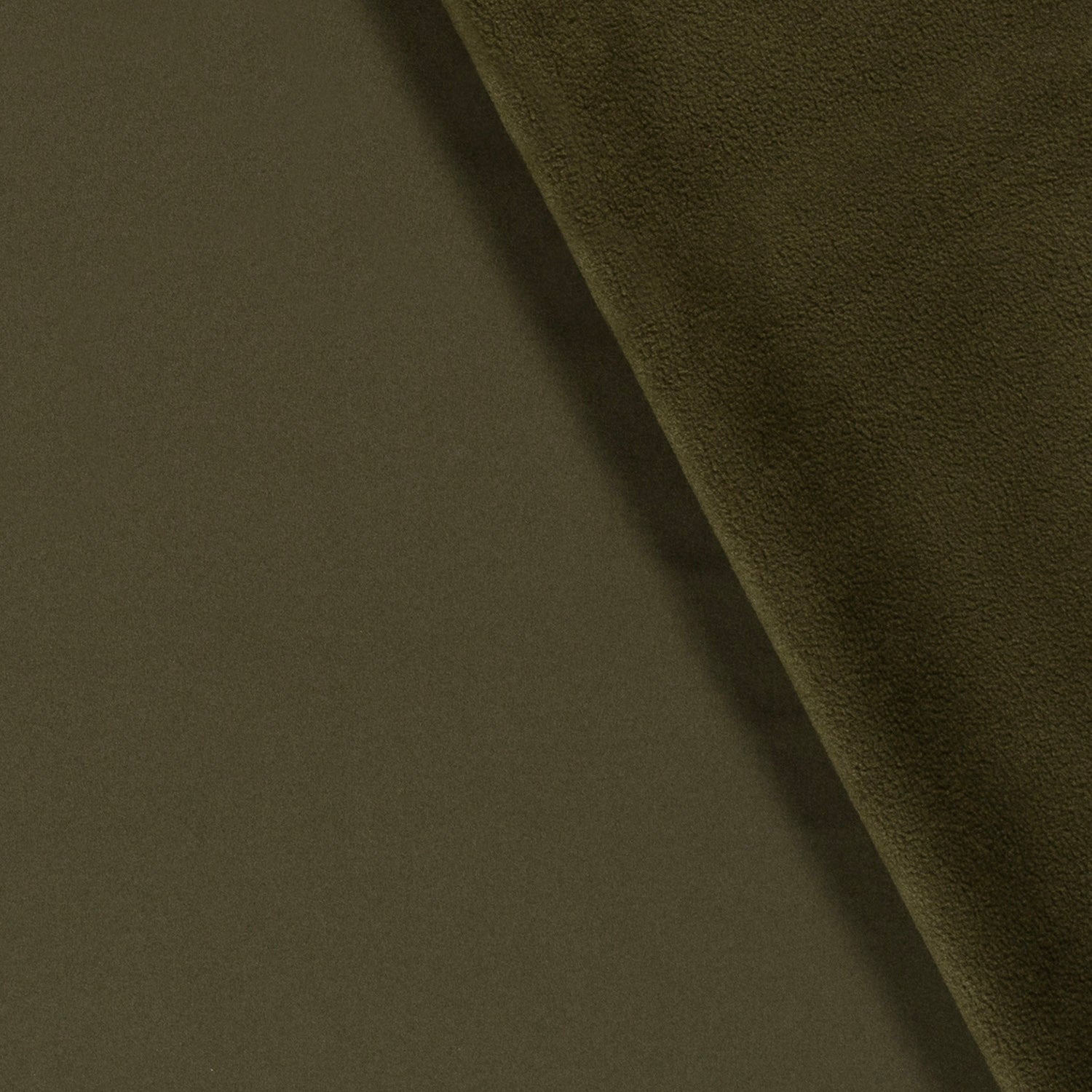Softshell fabric Unicolour Khaki Green | Wholesale fabrics 