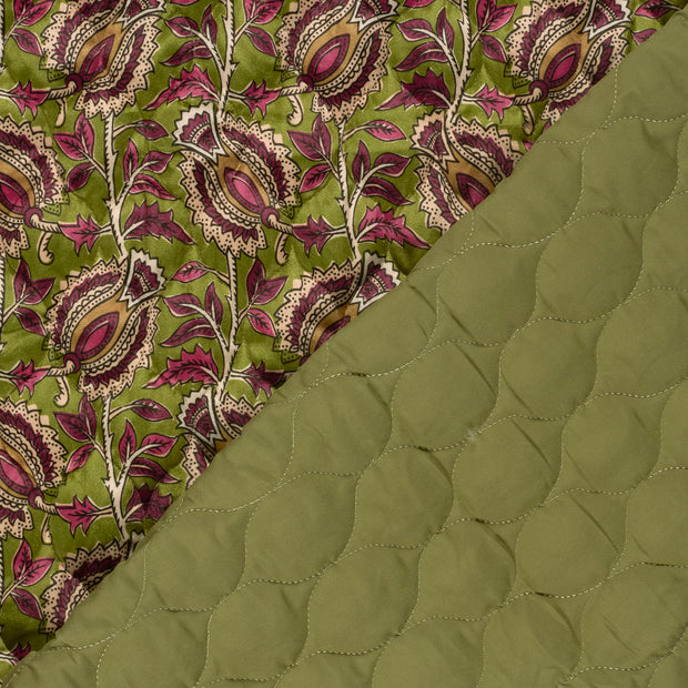 Terciopelo tela Flores estampado 