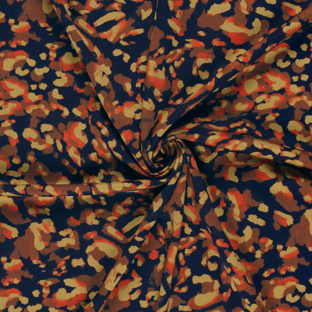 Punta di Roma fabric Navy printed 