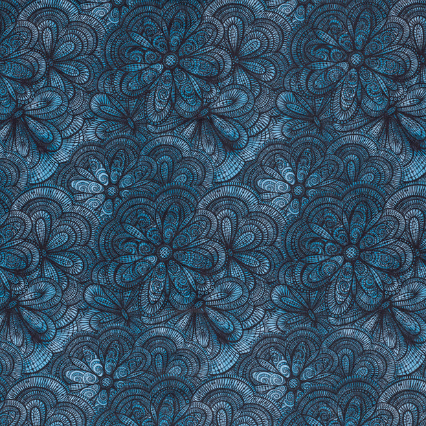 Jersey fabric Cobalt soft 