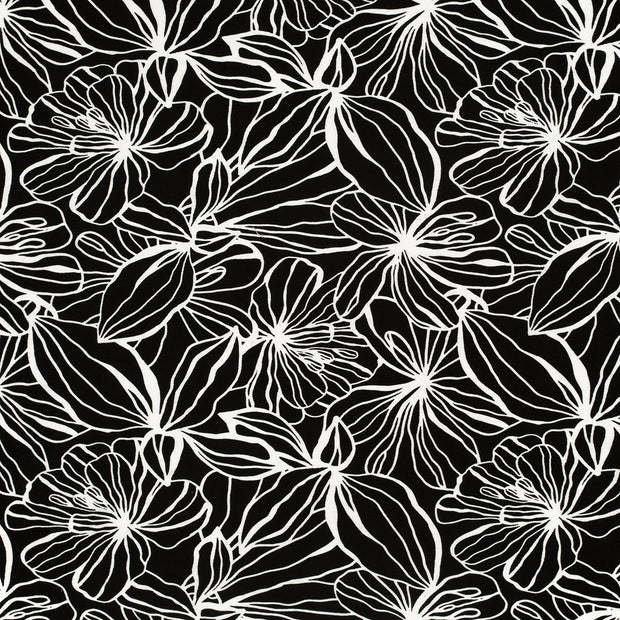 Viscose Nylon Twill tissu Noir texturé 