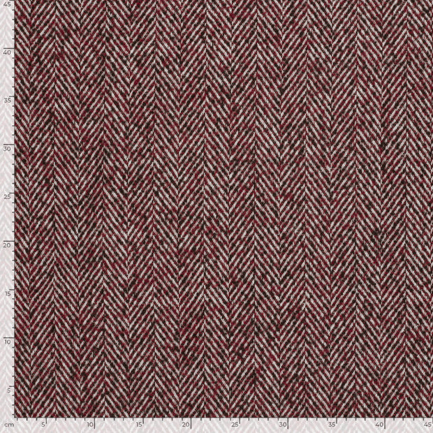 Jacquard fabric Unicolour Bordeaux
