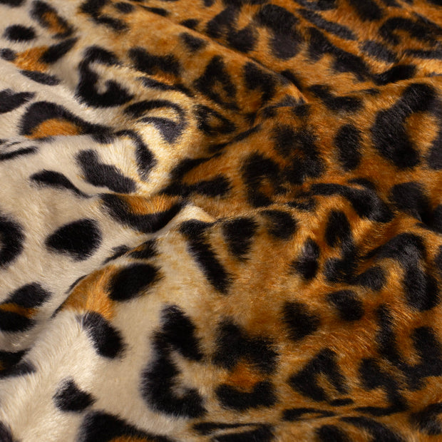 Velours fabric Cheetah Camel