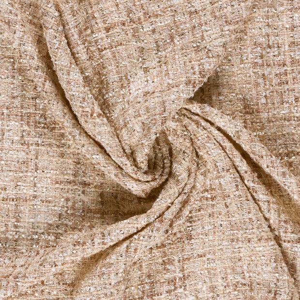 Bouclé fabric Beige Sequins 