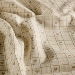 yarn dyed Checks Beige