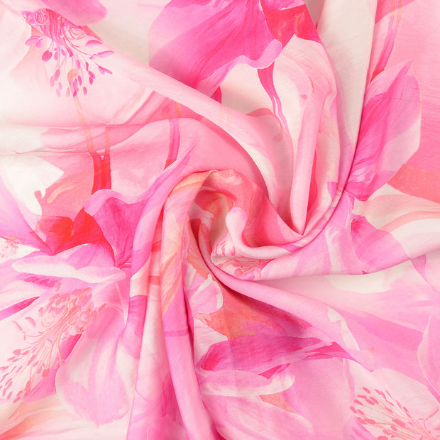 Viscose Poplin stof Roze 