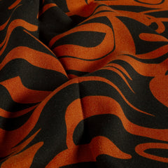 Viscosa Twill estampado Abstracto Ladrillo