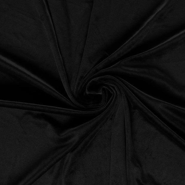 Supersoft Velvet fabric Black 