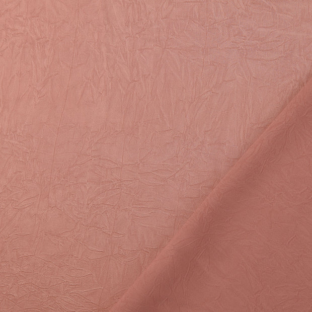 Satin fabric Old Pink crushed 