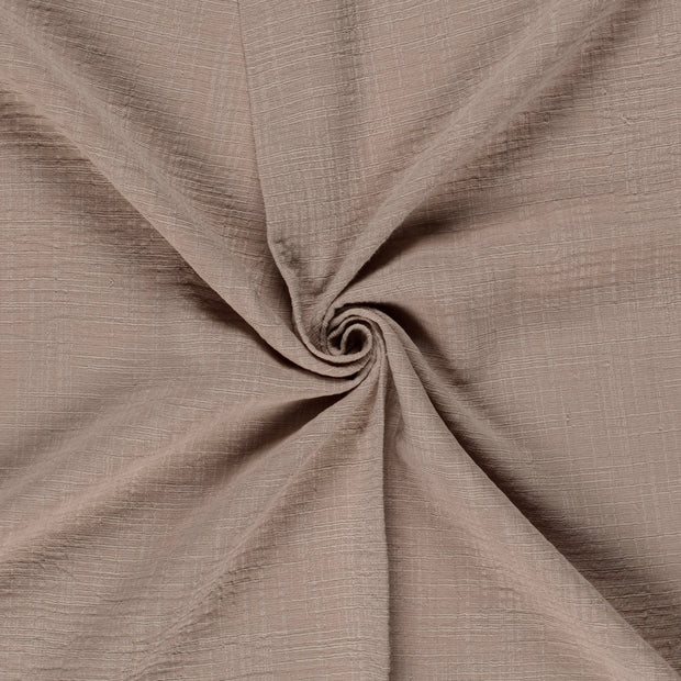 Muslin fabric Beige slub 