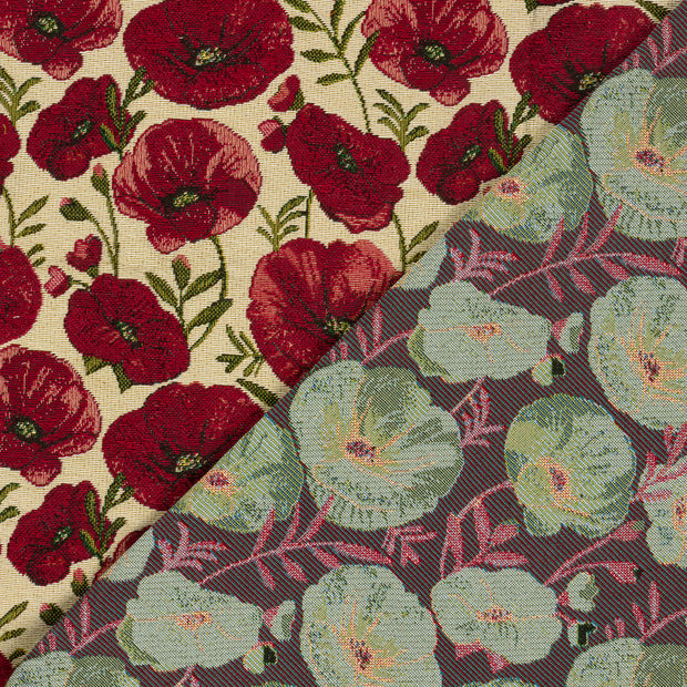Gobelin stof Bloemen jacquard 
