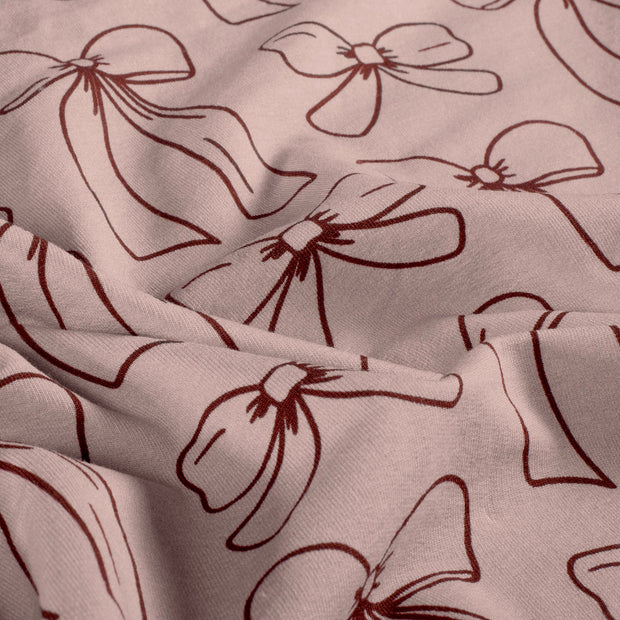 French Terry stof Abstract Roze