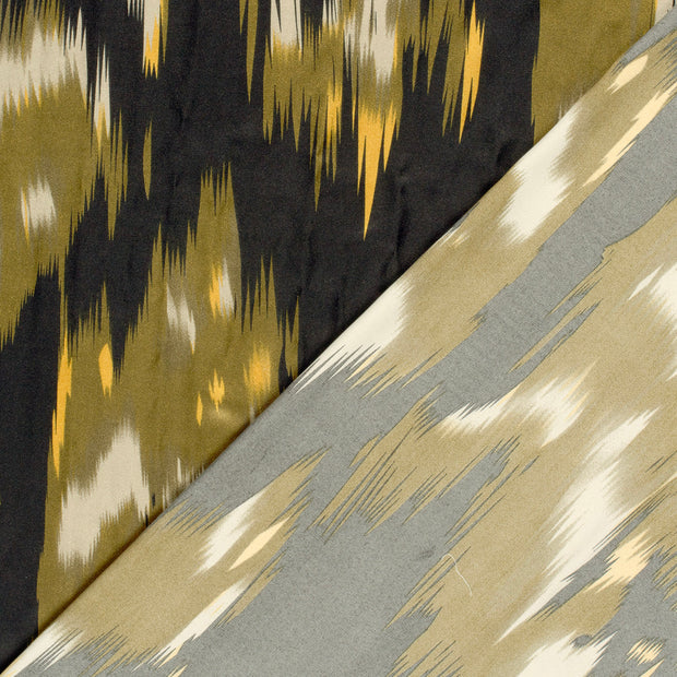 Satin tissu Abstrait imprimé 