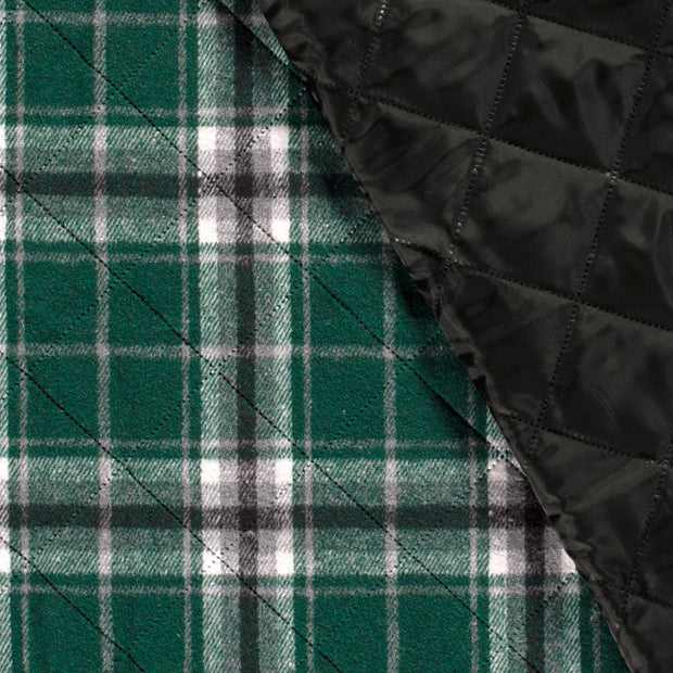 Jacquard fabric Checks Dark Green