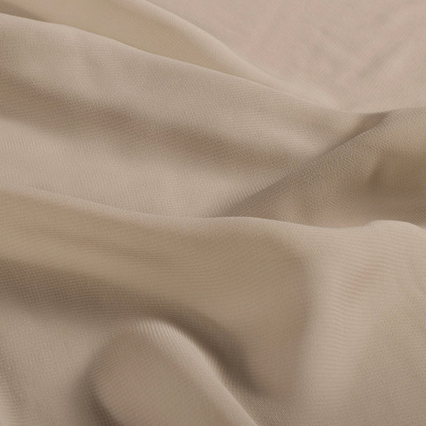 Chiffon fabrik Uni Beige