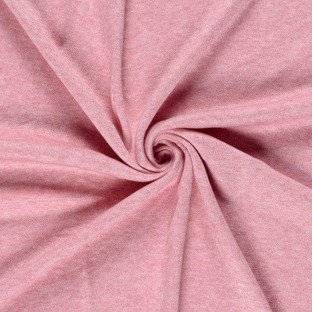 Heavy Knit fabrik Rosa gebürstet 
