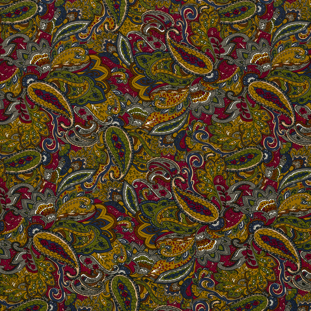 Viscose Vortex Jerséis tela Burdeos mate 