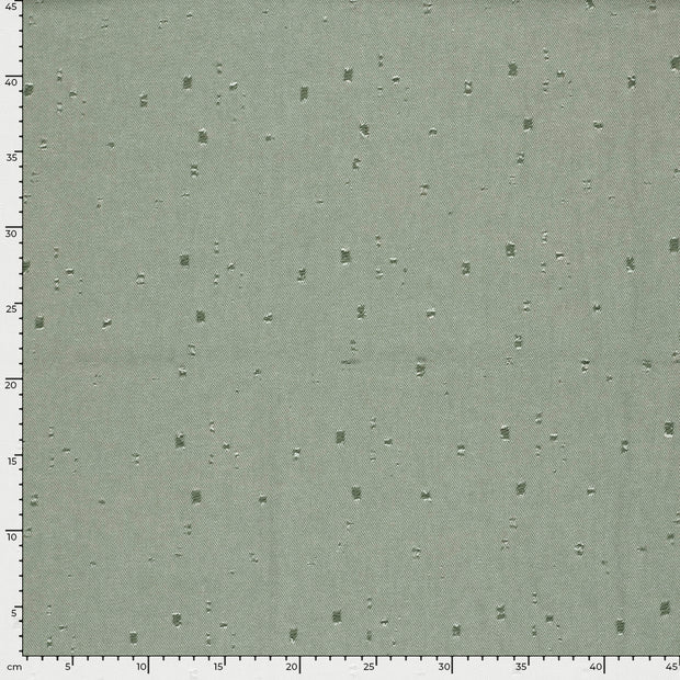 Denim fabric Unicolour Olive Green