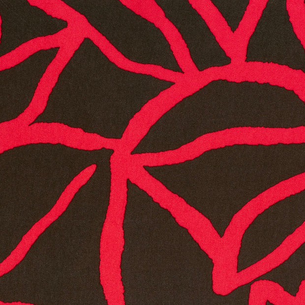 Viscose Twill fabric Abstract Fuchsia