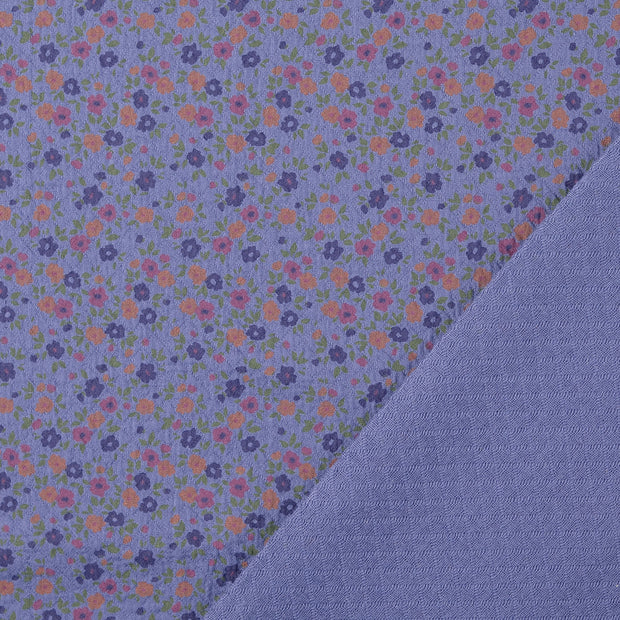 Cotton Poplin fabric Light Blue printed 